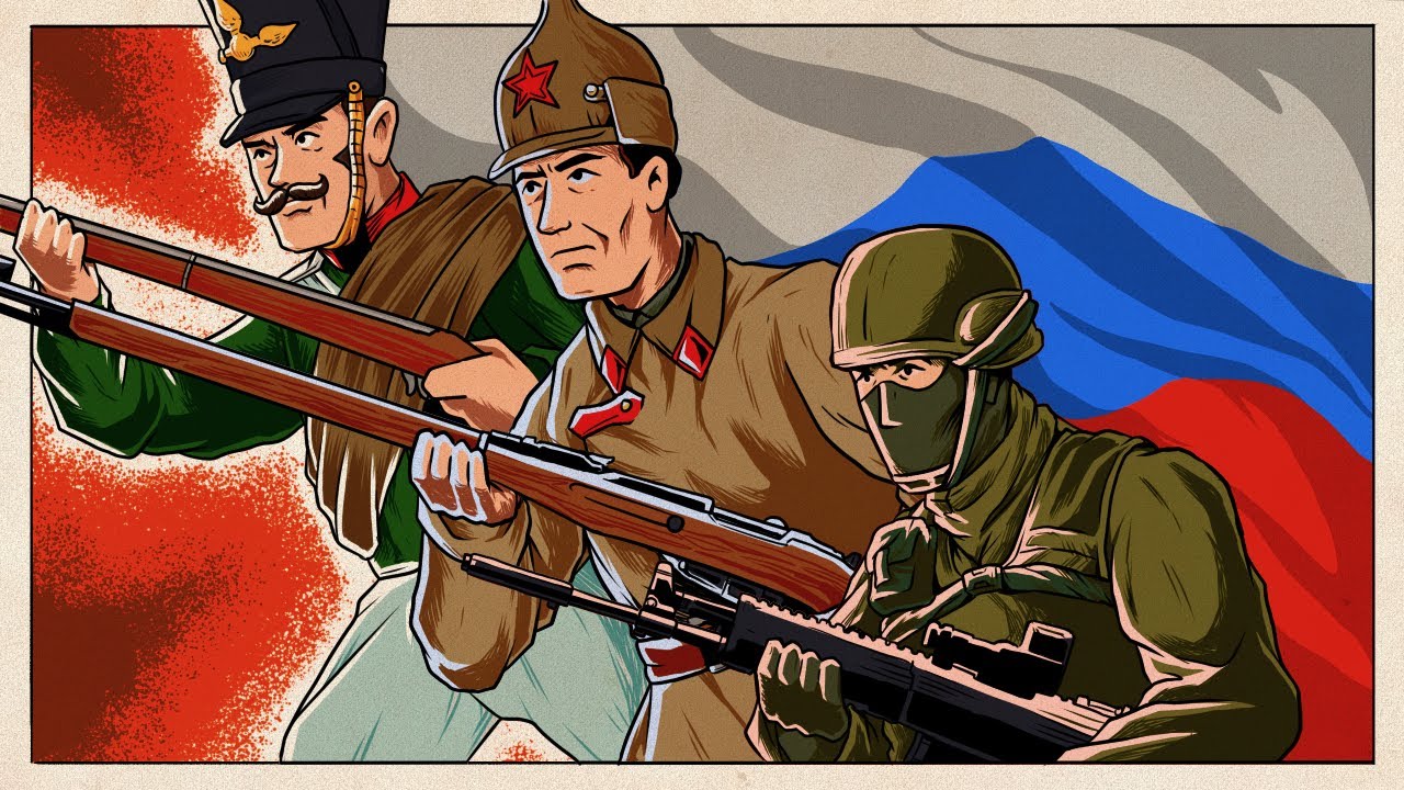 History animated. Russian Army анимация. Evolution of Russian Army uniforms. Эволюция формы Советской и Российской армии. Анимированная история. Солдаты с имперским и СССР флагом.